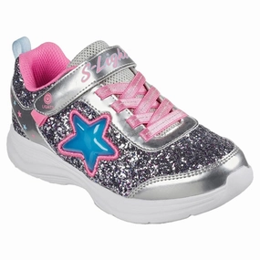 Skechers Glimmer Knicks Sneakers Starlet Shine Silver Pink Seasonal Updates Layer With Ease