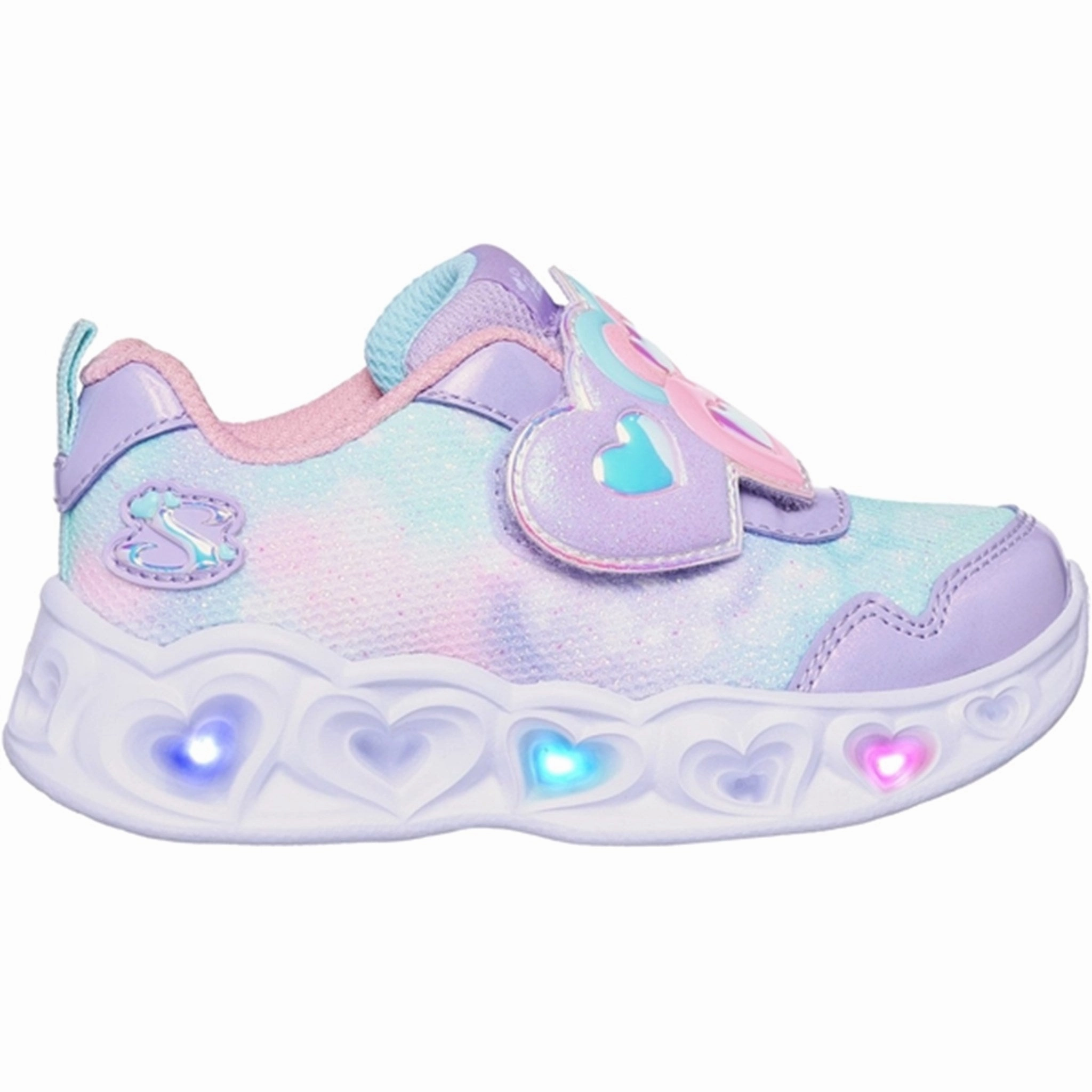 Skechers Heart Lights Heart Top Sneakers Lavender Future-Forward Comfort