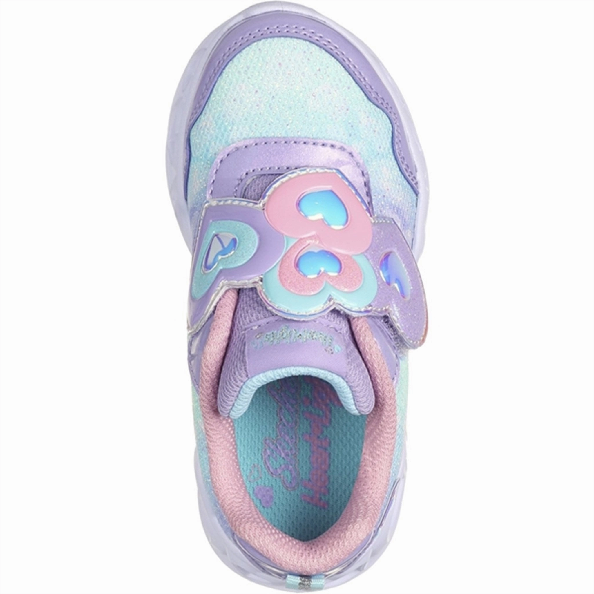 Go-Everywhere Go-Gear Skechers Heart Lights Heart Top Sneakers Lavender