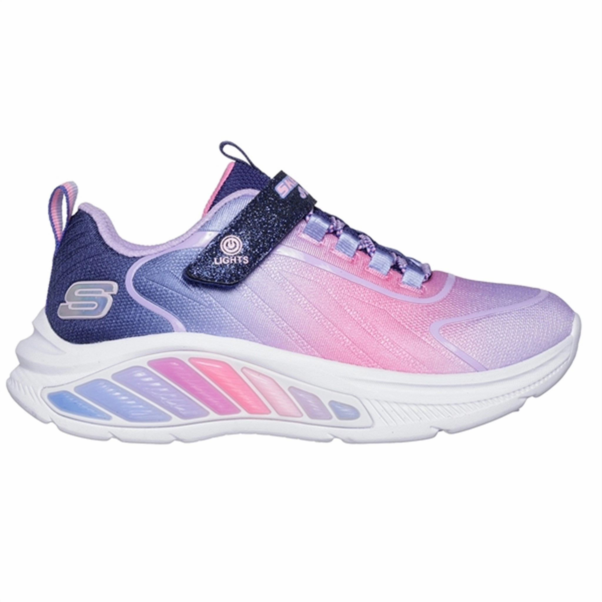 Skechers Rainbow Cruisers Ombre Sneakers Navy Multicolor Premium Feel Built For Real