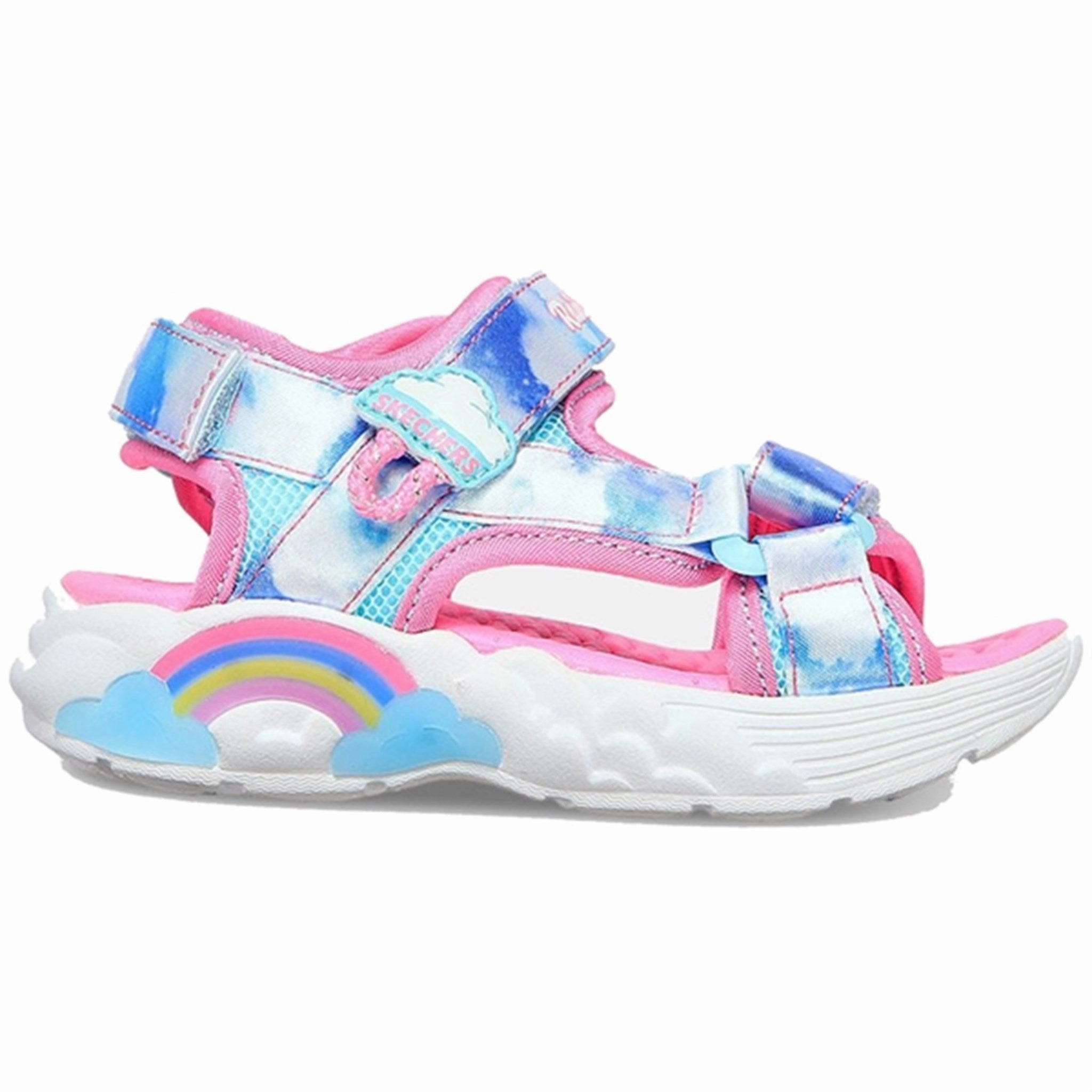 Step Into Rhythm Skechers Rainbow Racer Sneakers Blue
