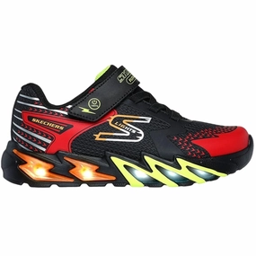 Multi-Context Style Skechers S-Lights Flex Glow Bolt Black Red