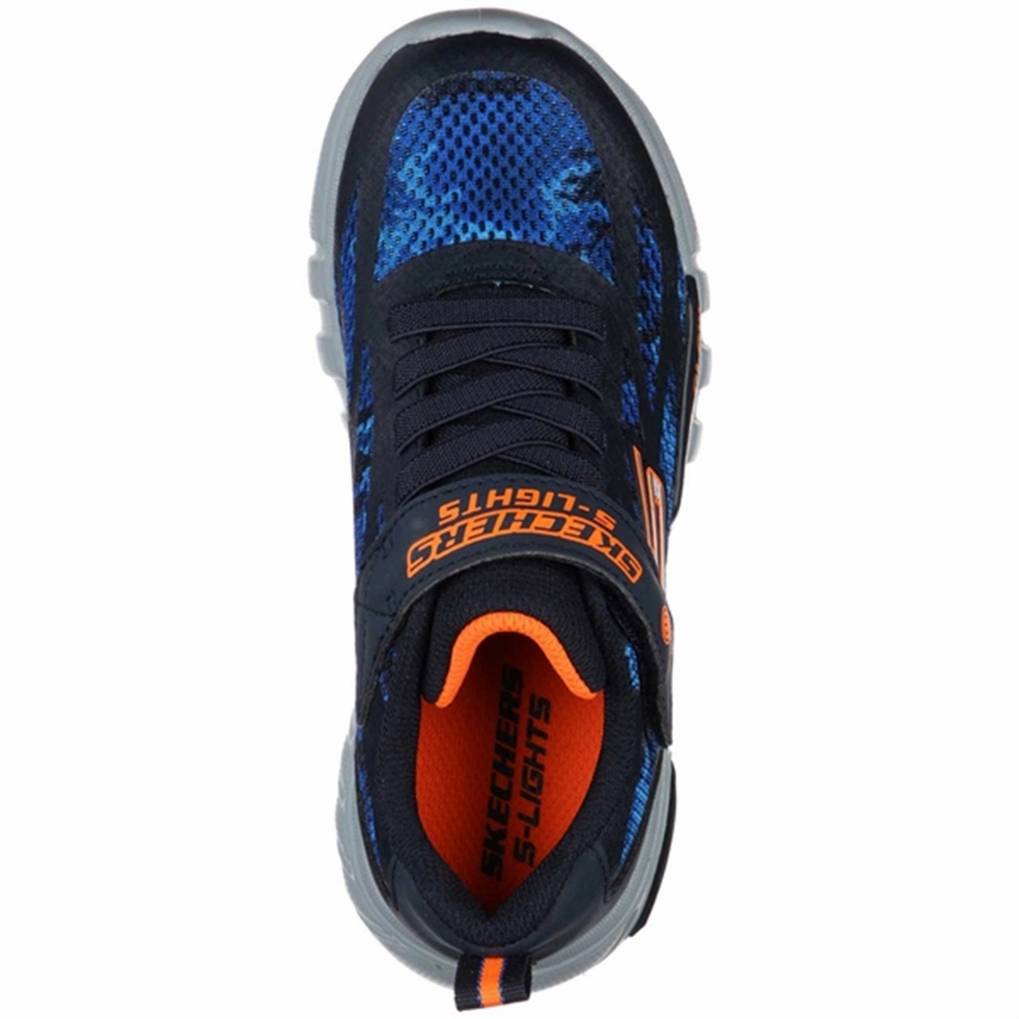 Progressive Tone Essential Rhythm Skechers S-Lights Flex Glow Sneakers Rondler Navy/Orange
