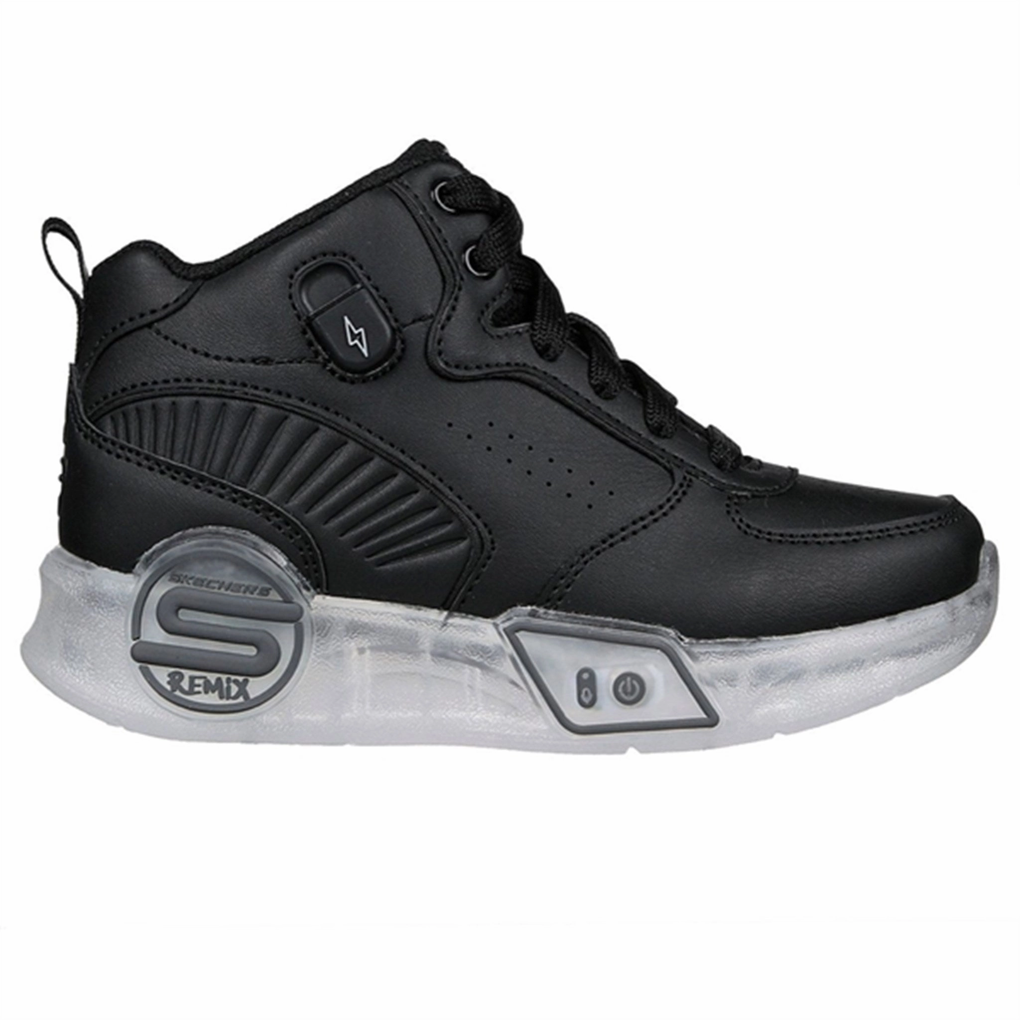 Pure Lines Purpose-First Outfit Skechers S-Lights Remix Black