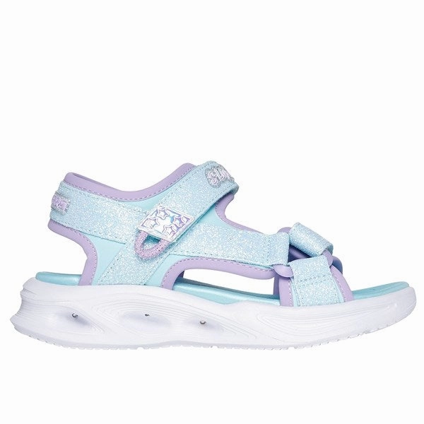 Anyday Style Multi-Context Style Skechers Sola Glow Sandal Light Blue Lavender