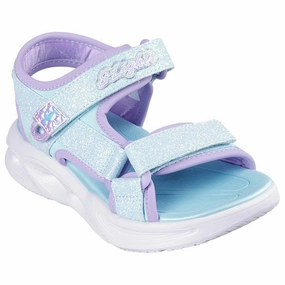 Live Lightwear Skechers Sola Glow Sandal Light Blue Lavender