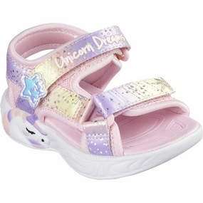 Modern Motion Skechers Unicorn Dreams Sandal Light Pink Multi