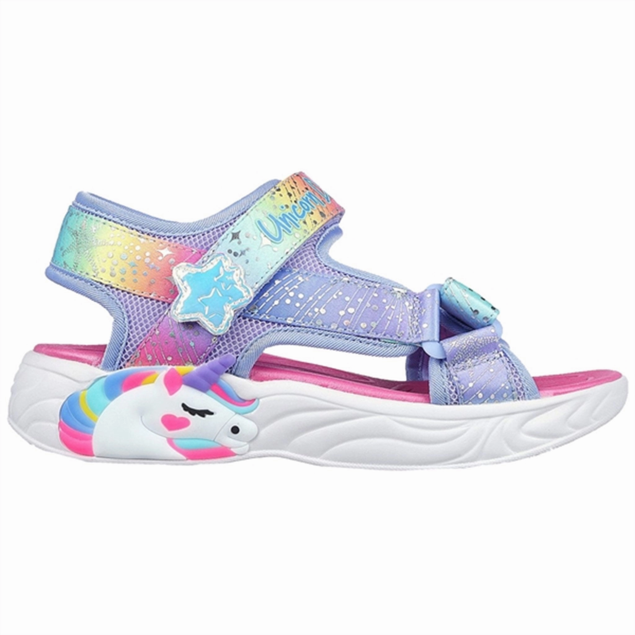 Skechers Unicorn Dreams Sandals Blue Multi Fresh Drop Day-Built