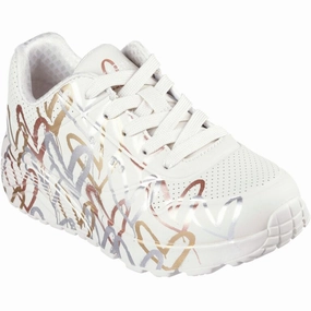 Updated Basics Elevated Motion Skechers Uno Lite - Metallic Love Sneakers