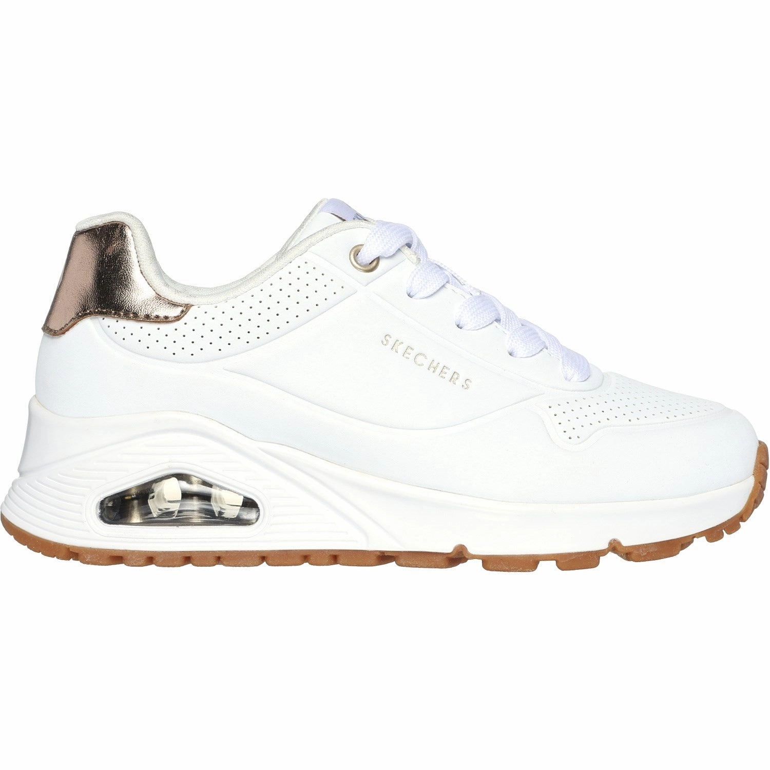 Skechers Wht Uno Gen1 - Shimmer Away Sneakers Your Next Layer