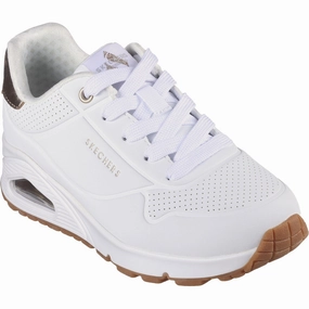 Skechers Wht Uno Gen1 - Shimmer Away Sneakers Living Wear