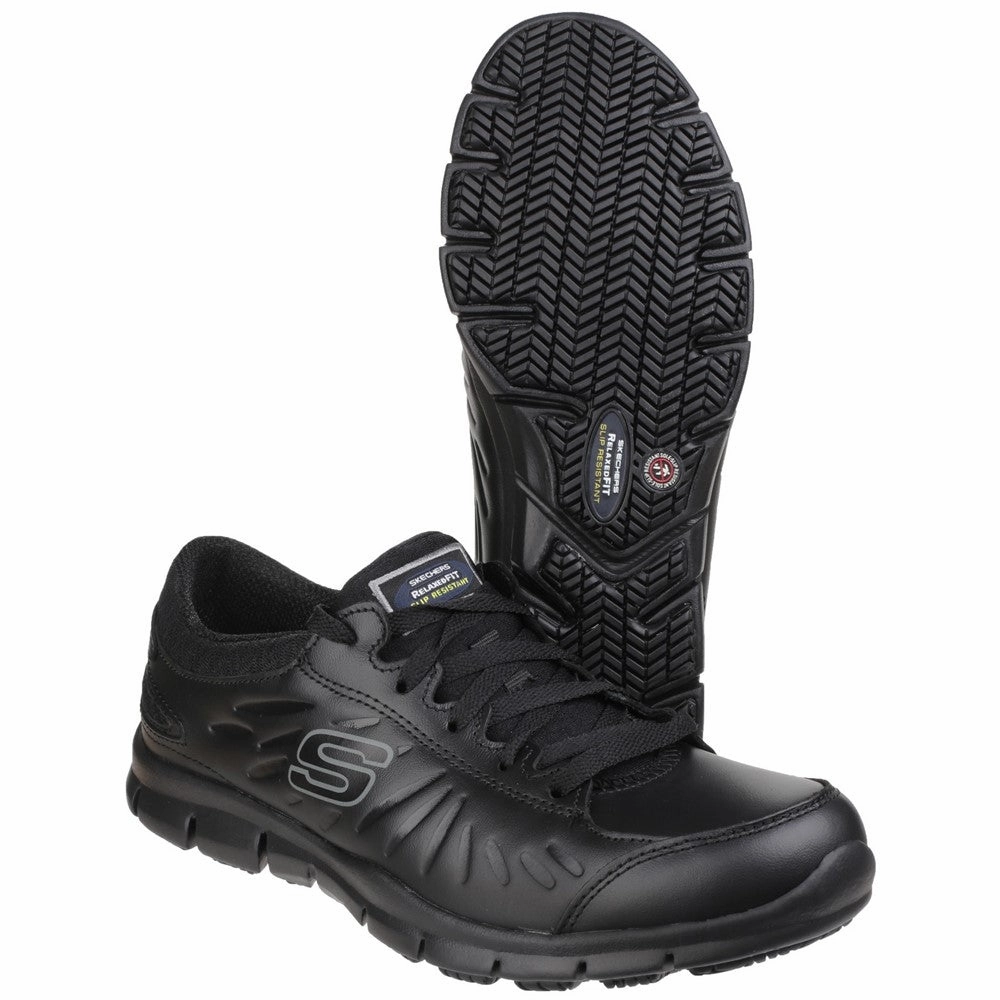 Skechers Workwear Eldred Occupational Shoe Crafted Lifestyle Gear All-Day Rhythm