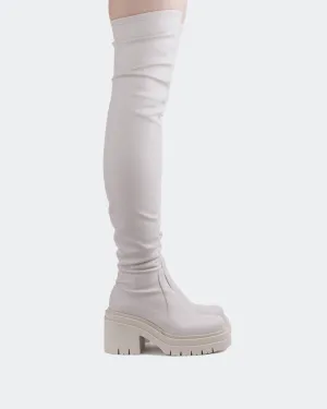 Feel-Based Fashion Precision-Made Mitcham Off White Stretch
