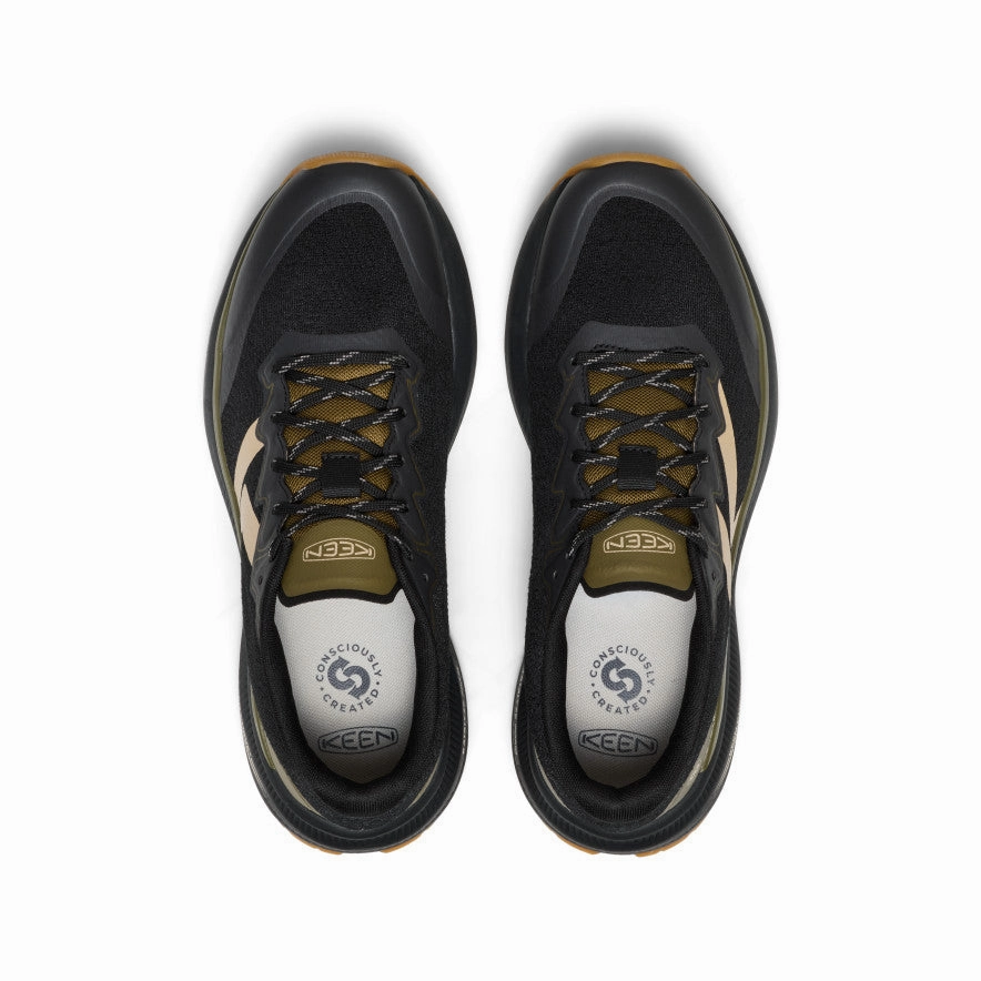 Men'S Wk500 Walking Shoe  |  Black/Dark Olive Engineered To Adapt Refined Edge