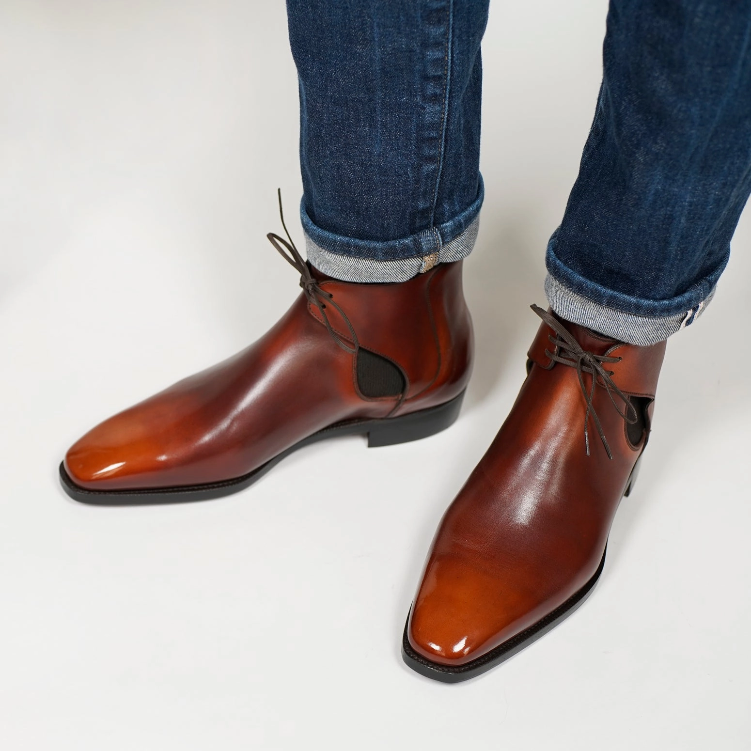 Decon Chelsea Boot - Brown & Cognac Handmade Patina Ready When You Are Active Energy