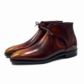 Decon Chelsea Boot - Brown & Cognac Handmade Patina Signature Look Refined Fit Gear