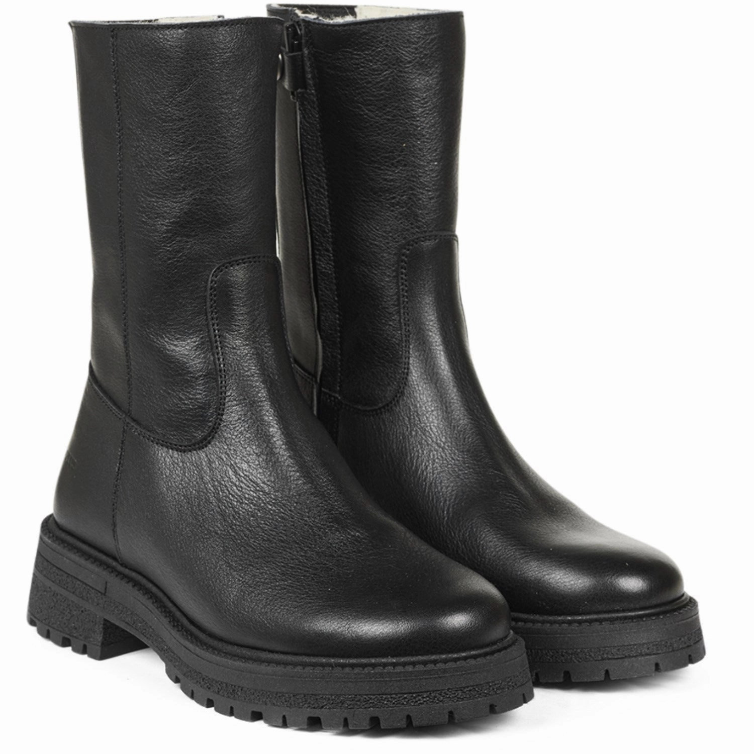 Angulus Black/Black Mid-Cut Boot With Elastic And Zipper Essentials, Upgraded