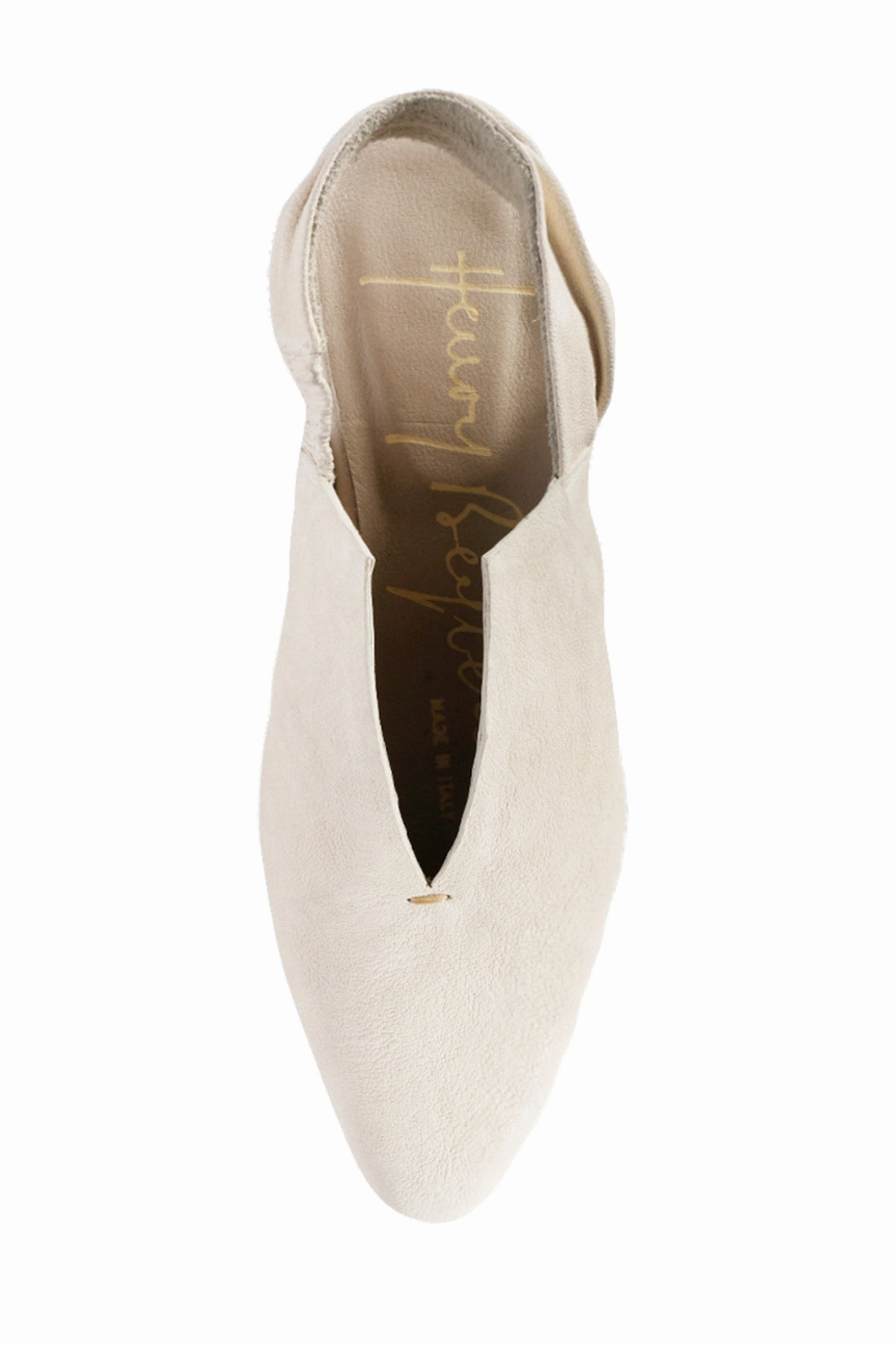 Layer Light Streamlined Mobility Slingback Leather Mule In Grattato Gesso