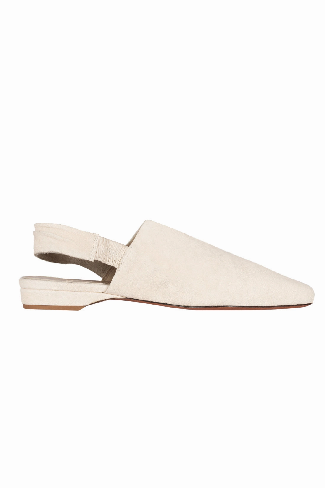 Slingback Leather Mule In Grattato Gesso Versatile Mood
