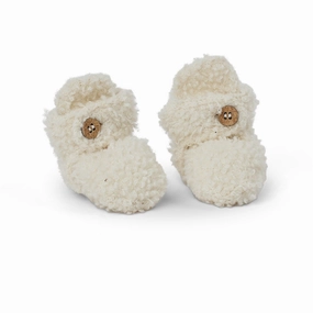 Smallstuff Off White Booties Boucl Merino Wool Contemporary Flow Go-To Gear