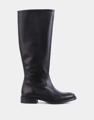 Crafted Minimal Delorre Black Leather