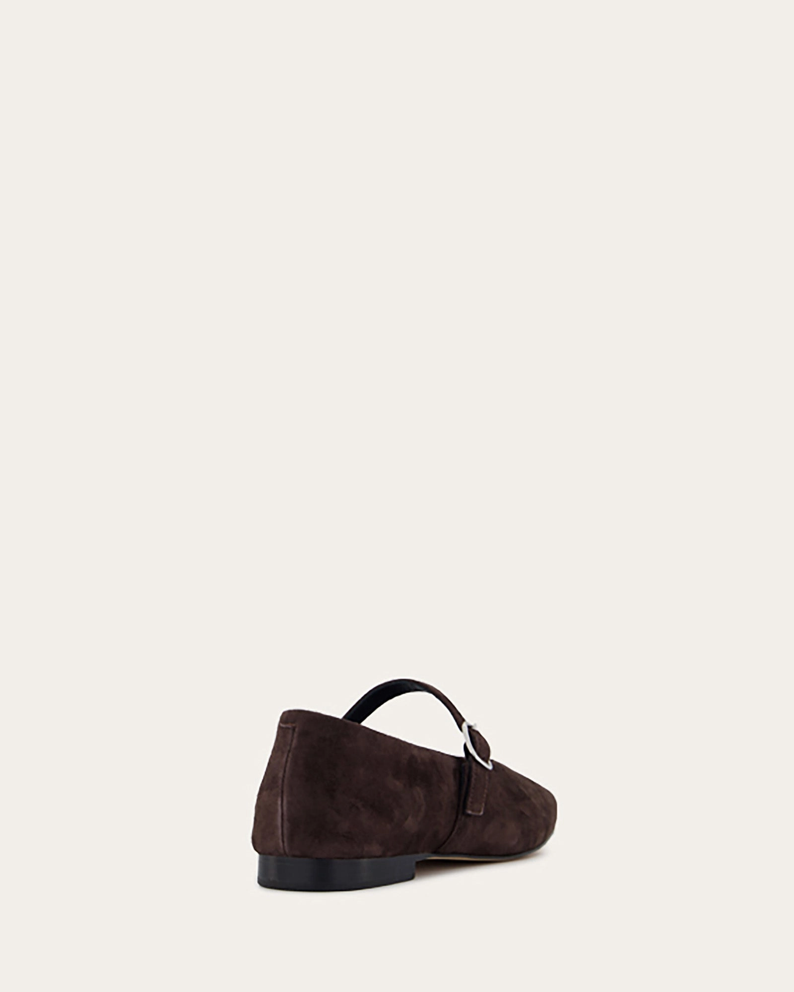April Casual Flats Bitter Choc Suede Motion In Mind