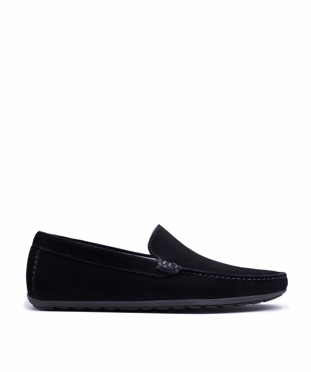 Future-Ready Looks Purely You Dandy Black Suede Calfskin Moccasin