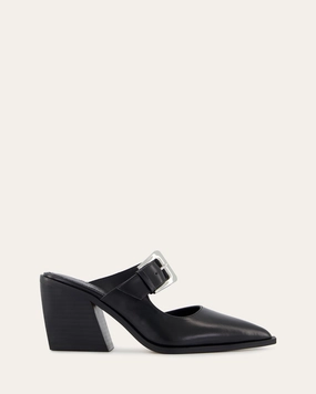 Anytime Fit Everyday Innovation Flossy Mid Heels Black Leather