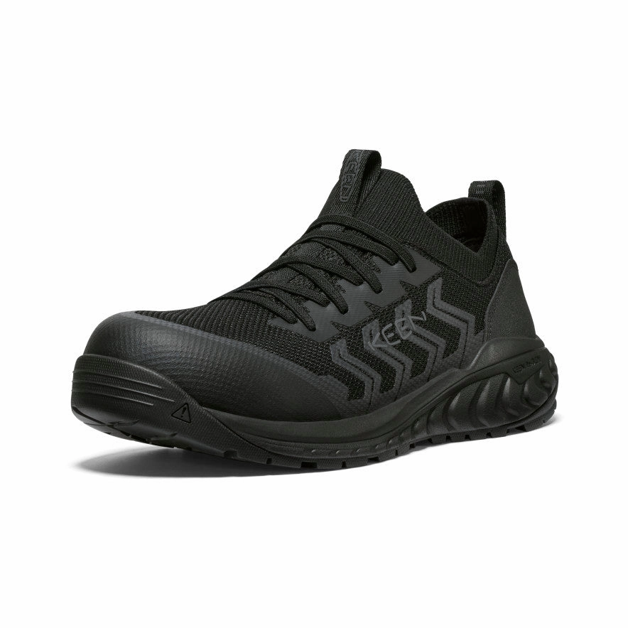 Men'S Arvada Shift Work Sneaker (Carbon Toe)  |  Black/Black Urban Flowwear Soft Urban Core