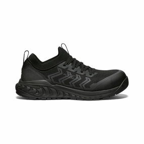 Timeless Motionwear Men'S Arvada Shift Work Sneaker (Carbon Toe)  |  Black/Black