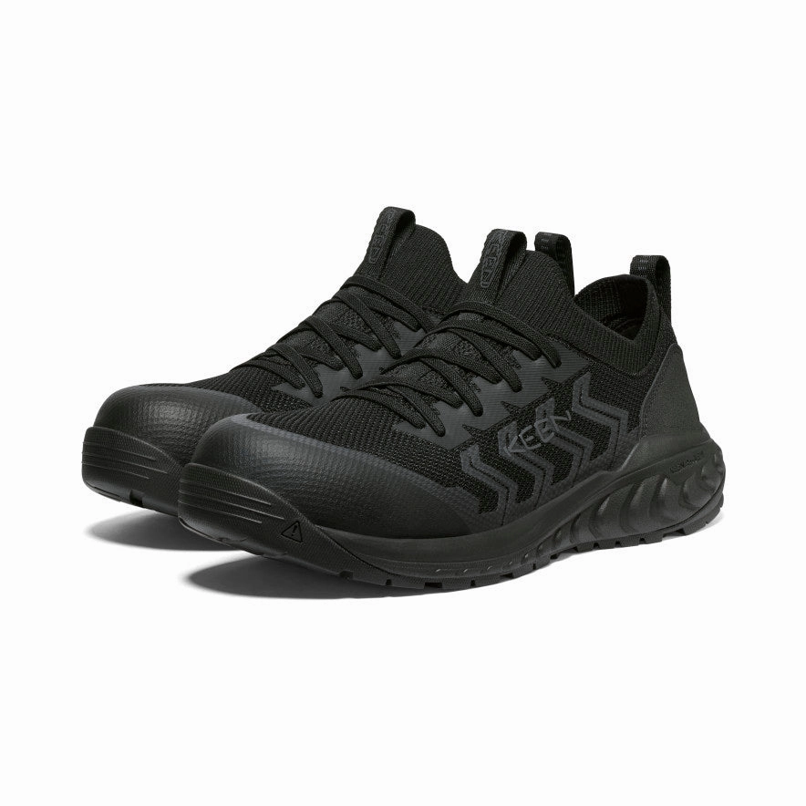 Men'S Arvada Shift Work Sneaker (Carbon Toe)  |  Black/Black Layered Living Shaped For Today