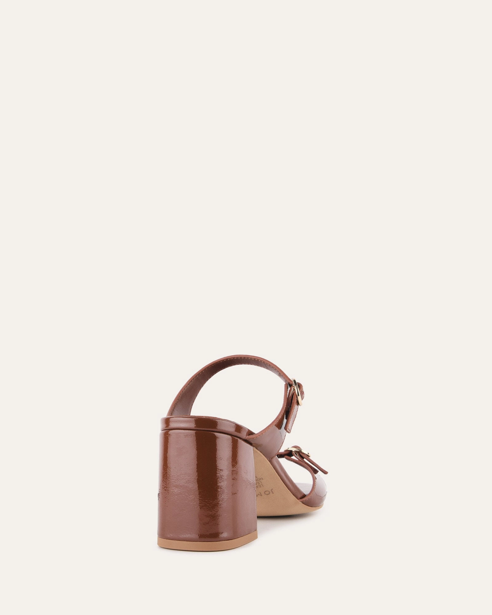 Urban Flowwear Lifestyle Ahead Spencer Mid Heel Sandals Chestnut Patent