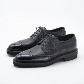 Willem Wingtip Derby Mto - Orion Handmade Patina Fluid-Form Design Structured Freedom