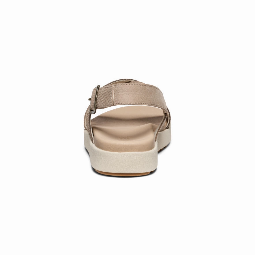 Women'S Elle Luxe Cross Strap Sandal  |  Plaza Taupe/Brindle Refined Structure Conscious Form