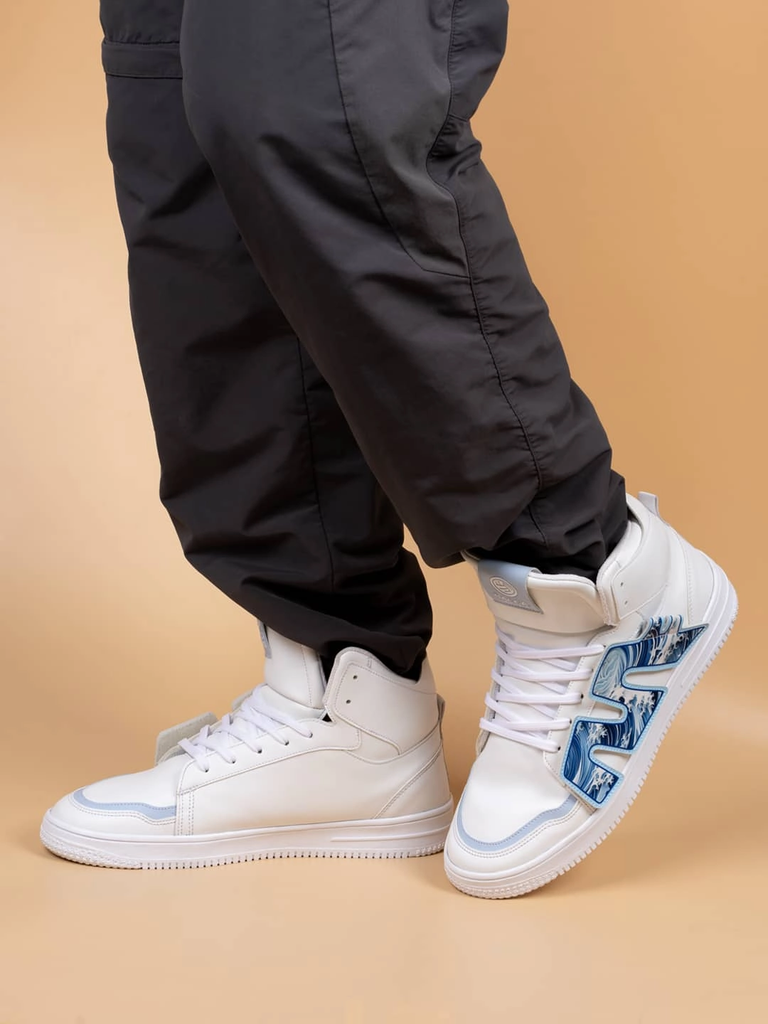 Design-Led City Uniform Bacca Bucci High-Top Patch-Play Men'S Sneakers