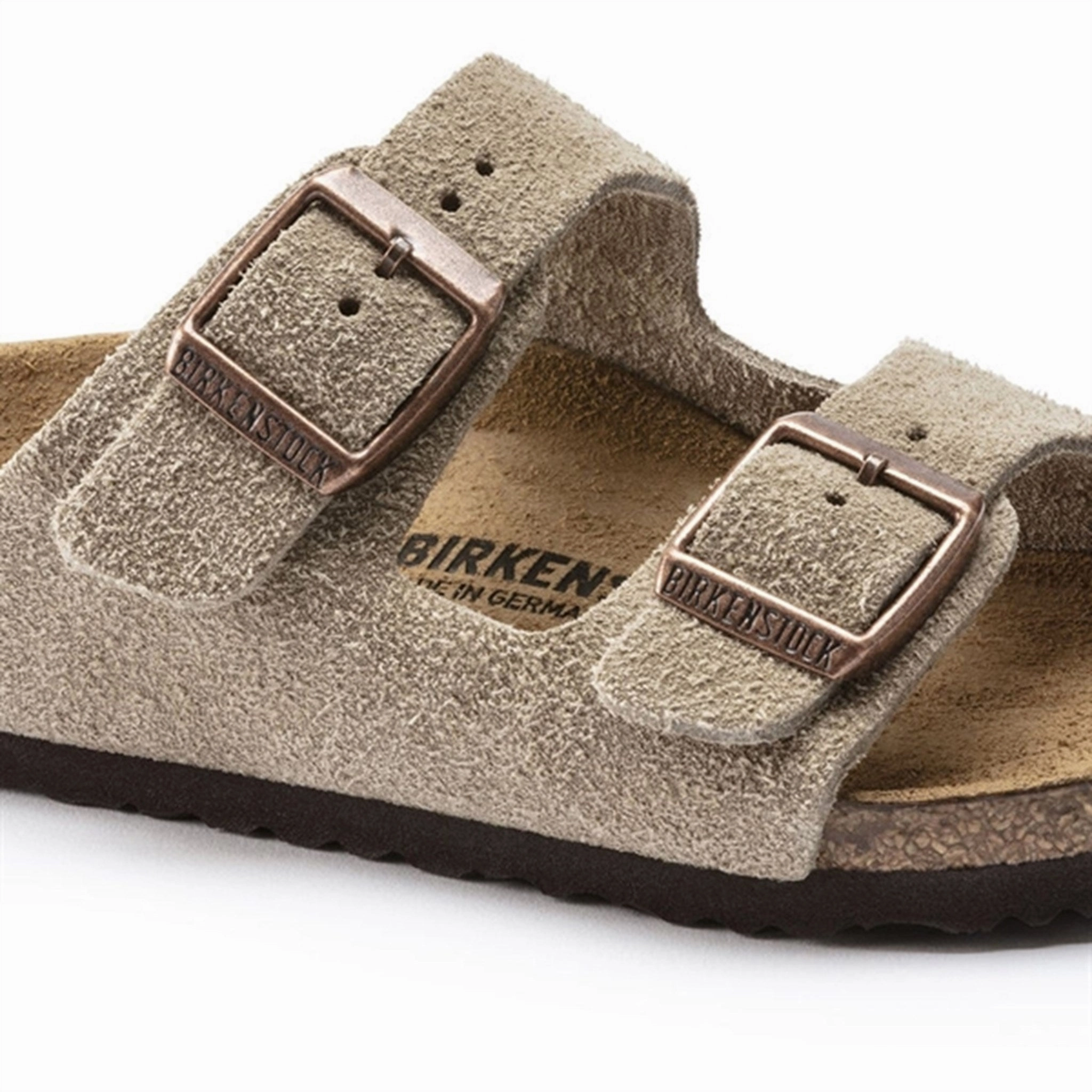 Birkenstock Arizona Kids Leve Taupe Sandals Quiet Fit