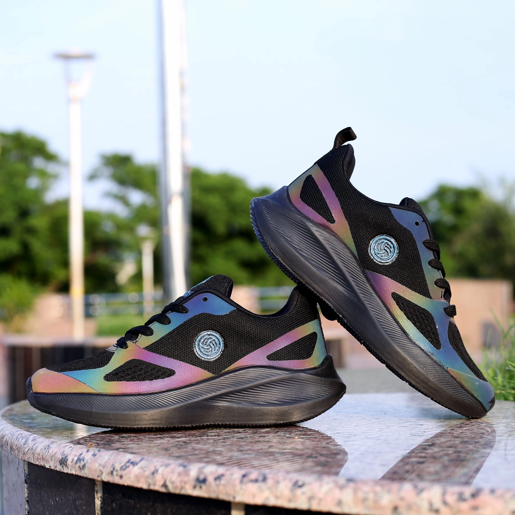 Bacca Bucci Rainbow Women All-Day Wear Joggers Running Walking Gym Training Shoes Subtle Tone