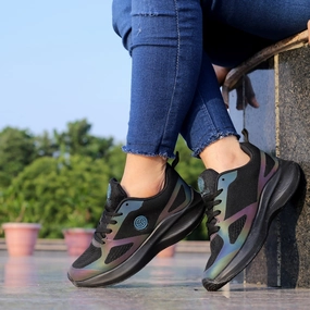 Bacca Bucci Rainbow Women All-Day Wear Joggers Running Walking Gym Training Shoes Modern Momentum