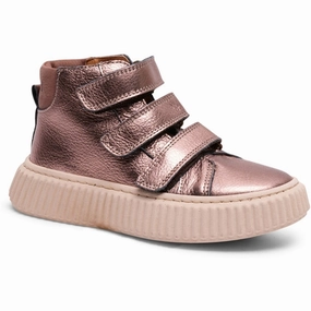Bisgaard Debbie V Velcro Shoes Rose Gold Metallic Lifestyle Energy