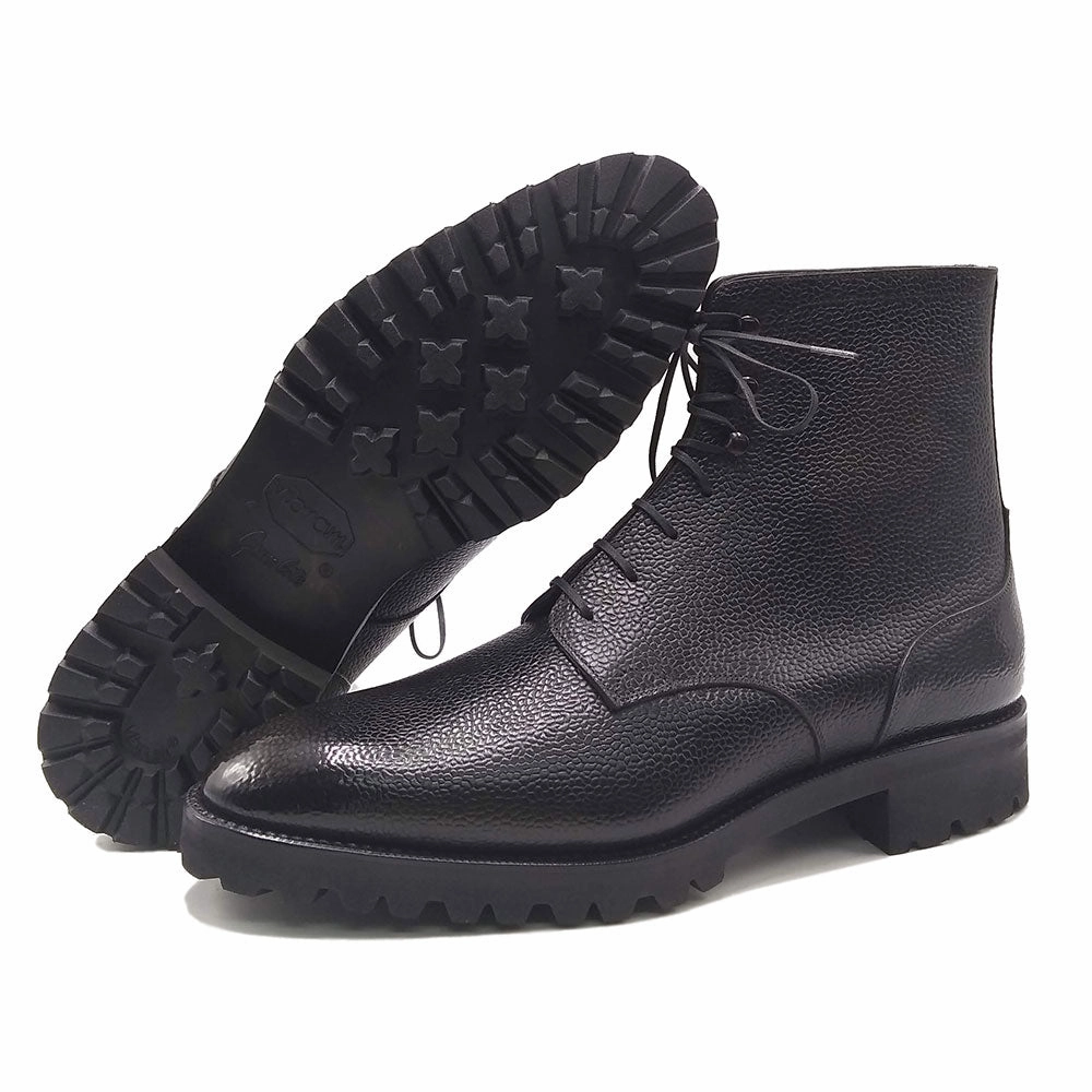Style Built In Form-Centered Derby Simple Boot - Black Patina