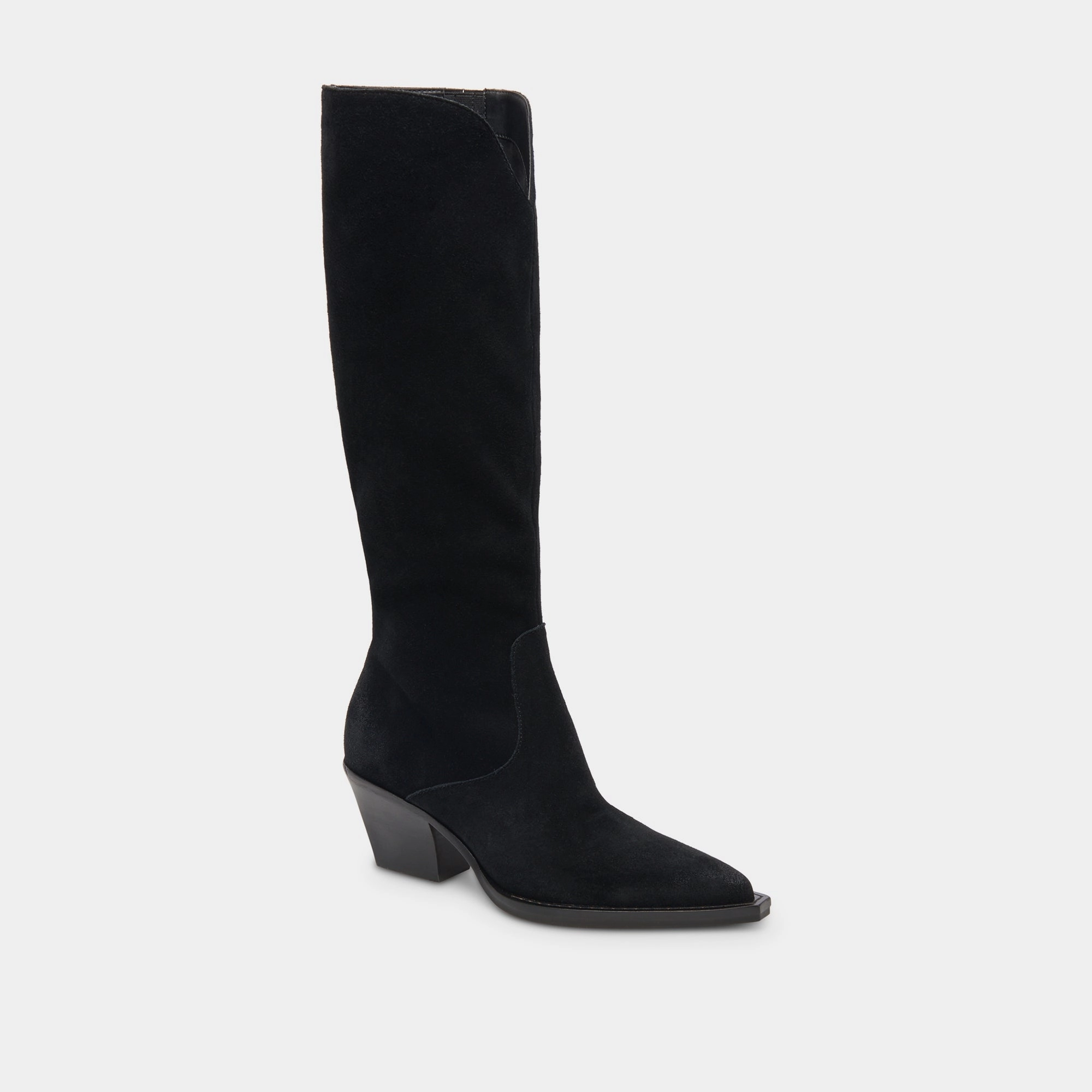 Raj Extra Wide Calf Boots Onyx Suede Next In Line Ease And Balance