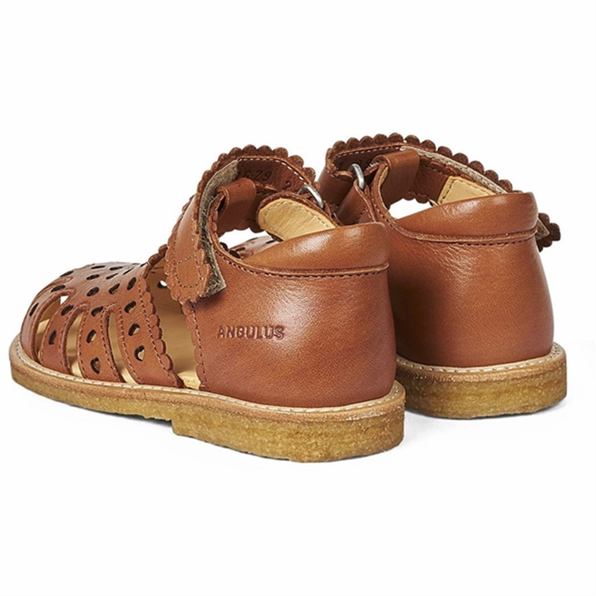 Angulus Starter Sandal W. Velcro Cognac Purpose Fit
