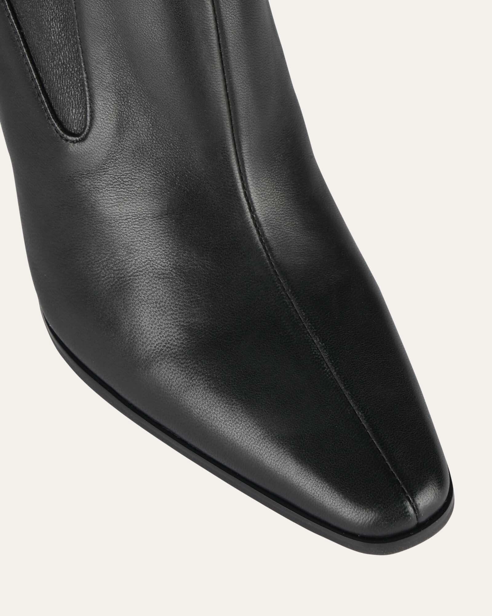 Refined Edgewear Built For Feel June High Ankle Boots Black Leather