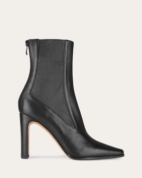 Lifestyle Rhythm Season-Neutral June High Ankle Boots Black Leather