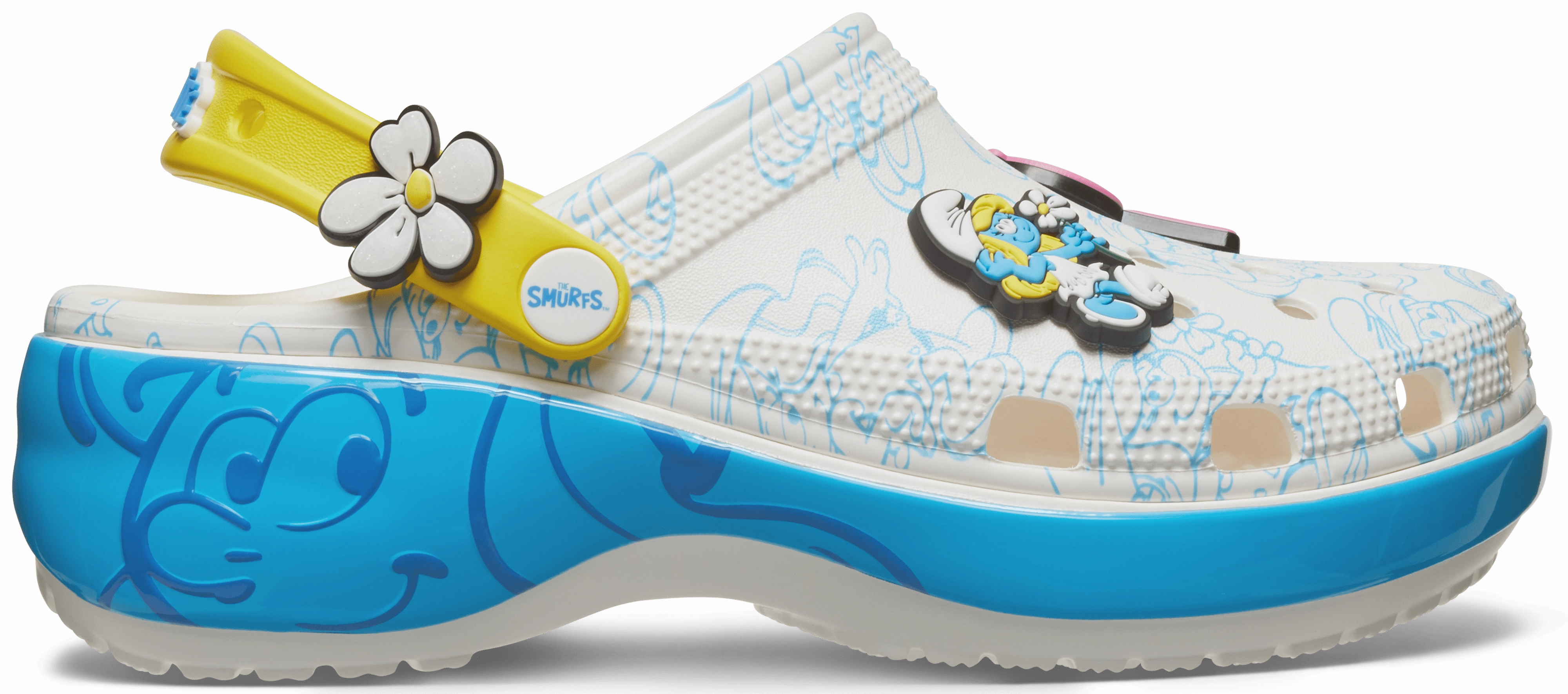 Motion Clarity City-Proof Smurfs Platform Clog