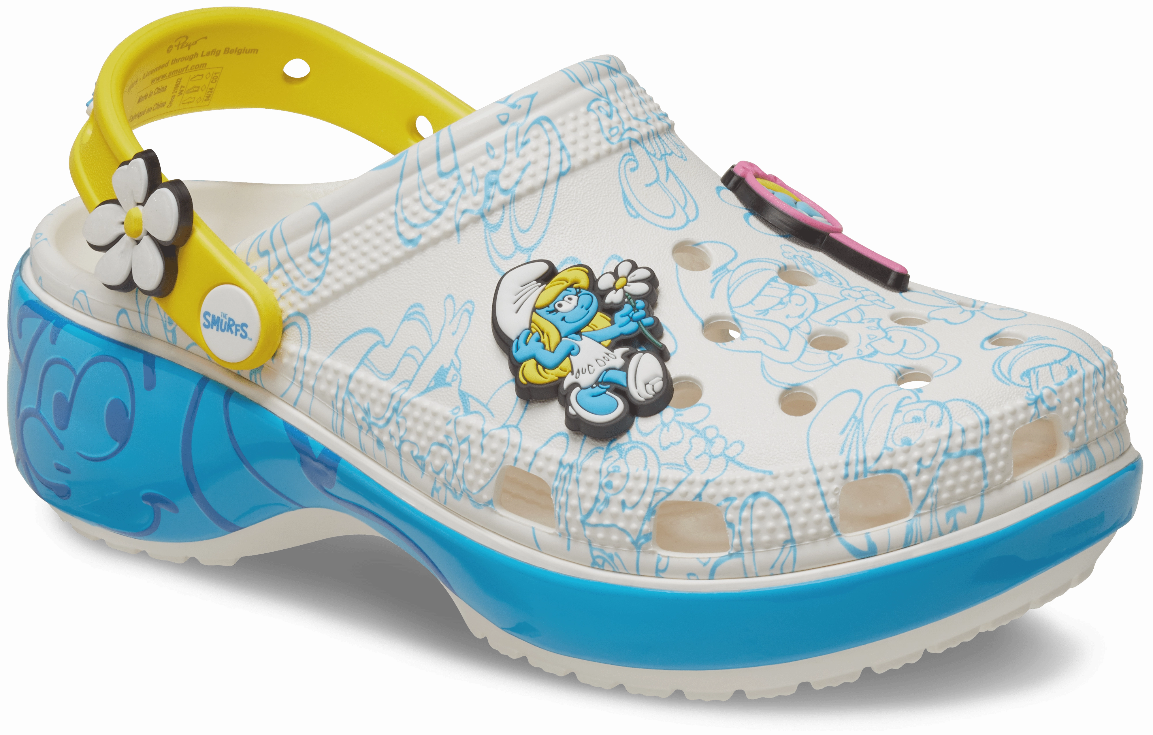 Wear The Moment Smurfs Platform Clog