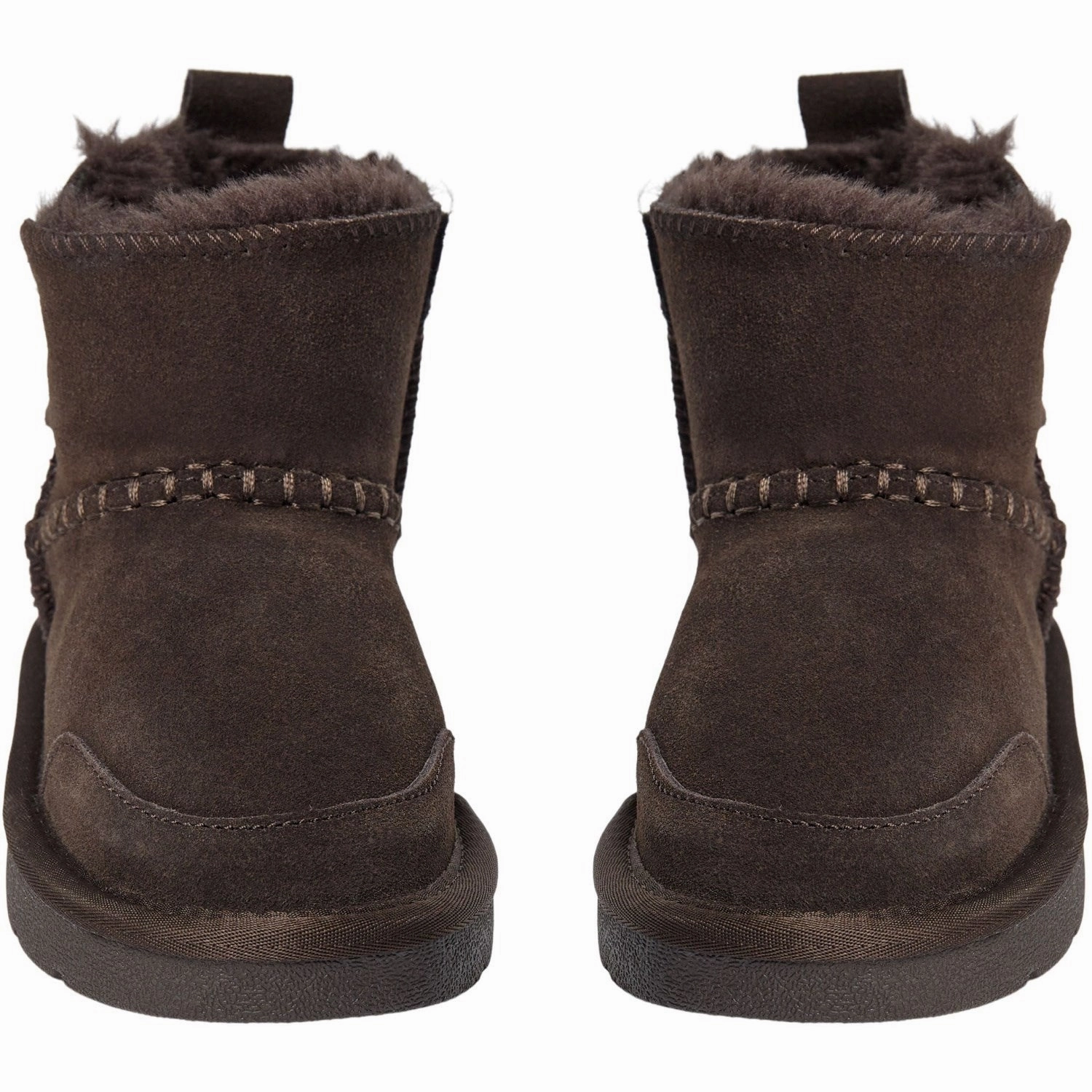 Sofie Schnoor Dark Brown Suede Boots Elevated Basics