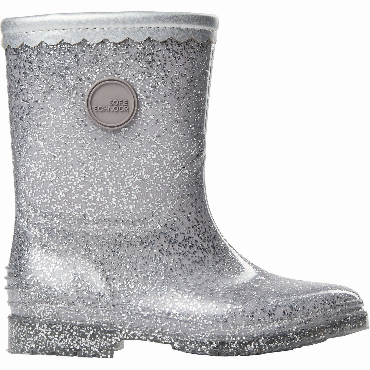 Sofie Schnoor Silver Rubber Boots Bold And Clean Updated Basics