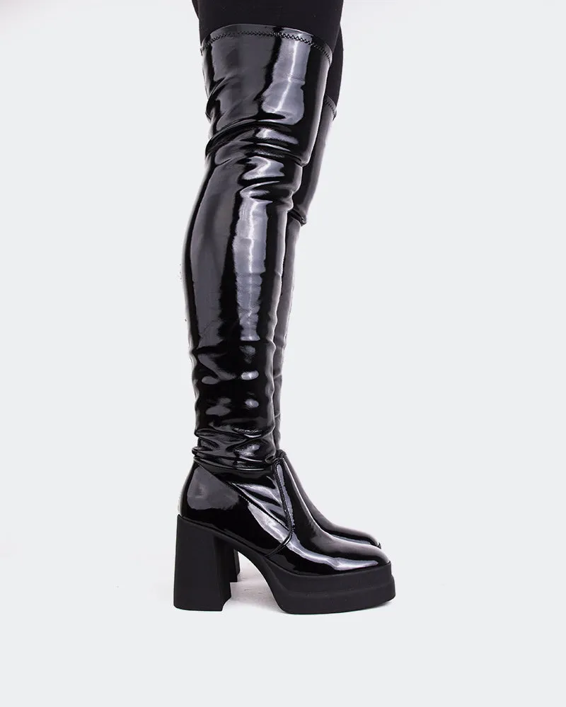 Sofo Black Patent Flow-Forward Gear Vibe-Proof