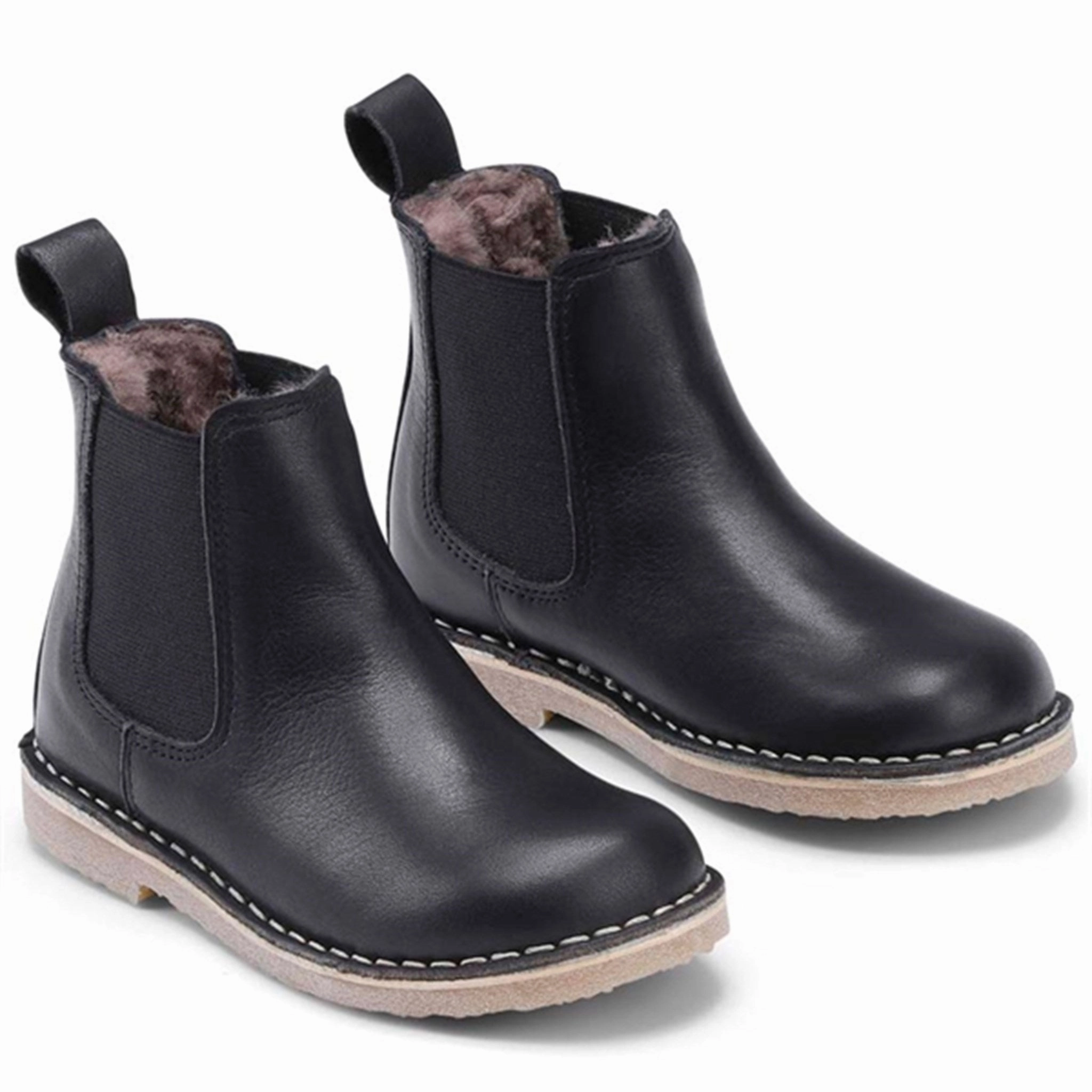 Bundgaard Cajsa Lamb Chelsea Winter Boot Black S Layer Logic Bold By Design